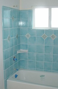 Ocean Ceramic Glazed Tile Tub Surround_2